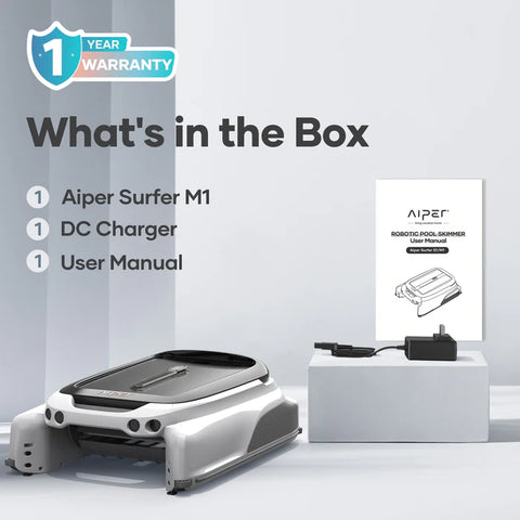 Aiper Surfer M1 – Solar Powered Robotic Pool Surface Skimmer
