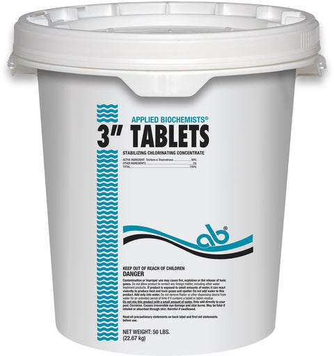 Applied Biochemists 3" Chlorine Tablets – Stabilized Pool Sanitizer