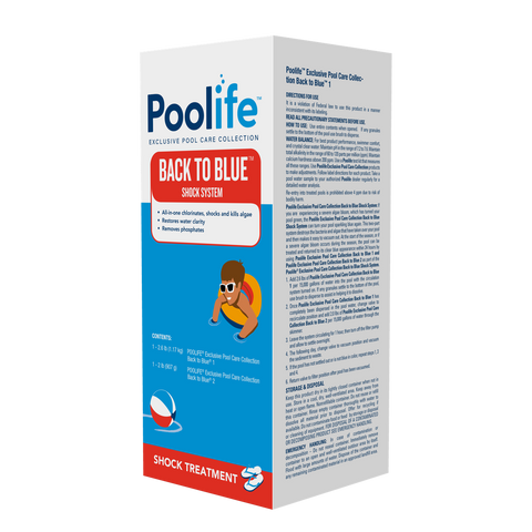Poolife Back to Blue – 24-Hour Green to Blue Pool Recovery Shock System